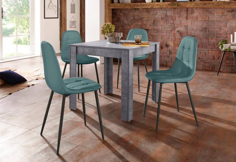 INOSIGN Essgruppe, (Set, 5-tlg), mit Esstisch 80 cm breit von INOSIGN