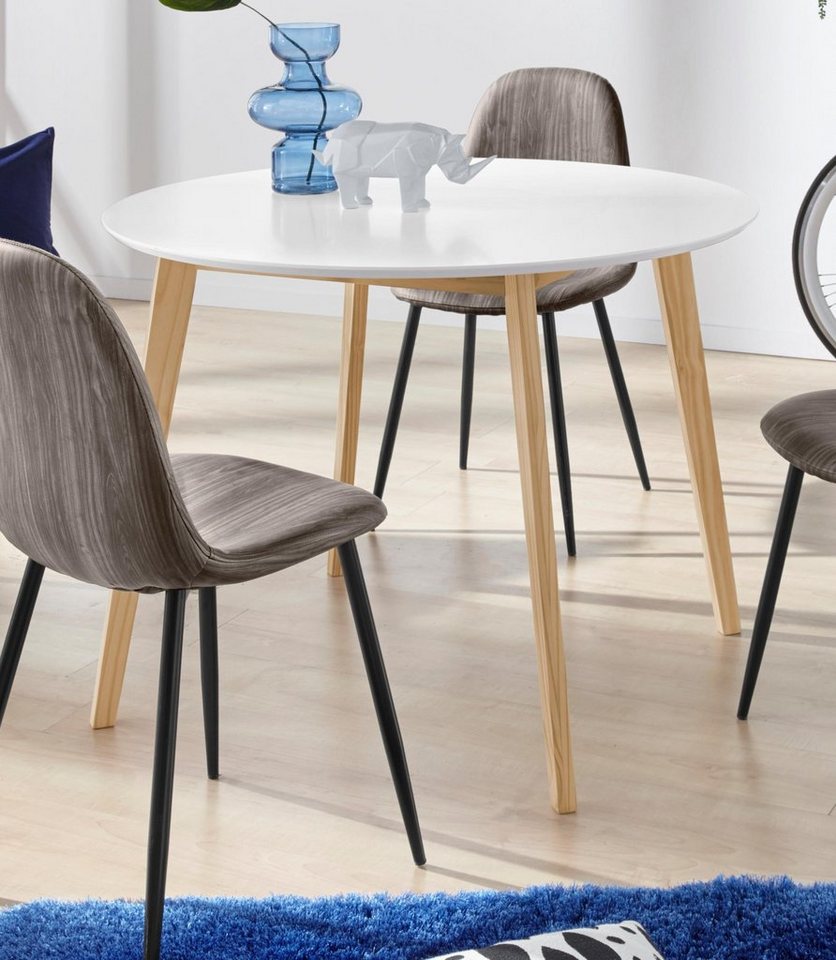 INOSIGN Esstisch Cody, TOPSELLER! (Esstisch, Küchentisch, OTTOs Choice), Beine aus Massivholz, runde MDF-Tischplatte, in 2 Farbvarianten INOSIGN Esstisch Cody, TOPSELLER! (Esstisch, Küchentisch, OTTOs Choice), Beine aus Massivholz, runde MDF-Tischplatte, in 2 Farbvarianten von INOSIGN