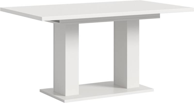 INOSIGN Esstisch Motus, ausziehbar 150 -190 cm, inklusive 40 cm Einlegeplatte (Set, 1-St), Doppelsäulengestell mit Bodenplatte, Tisch, Esstisch, Küche von INOSIGN