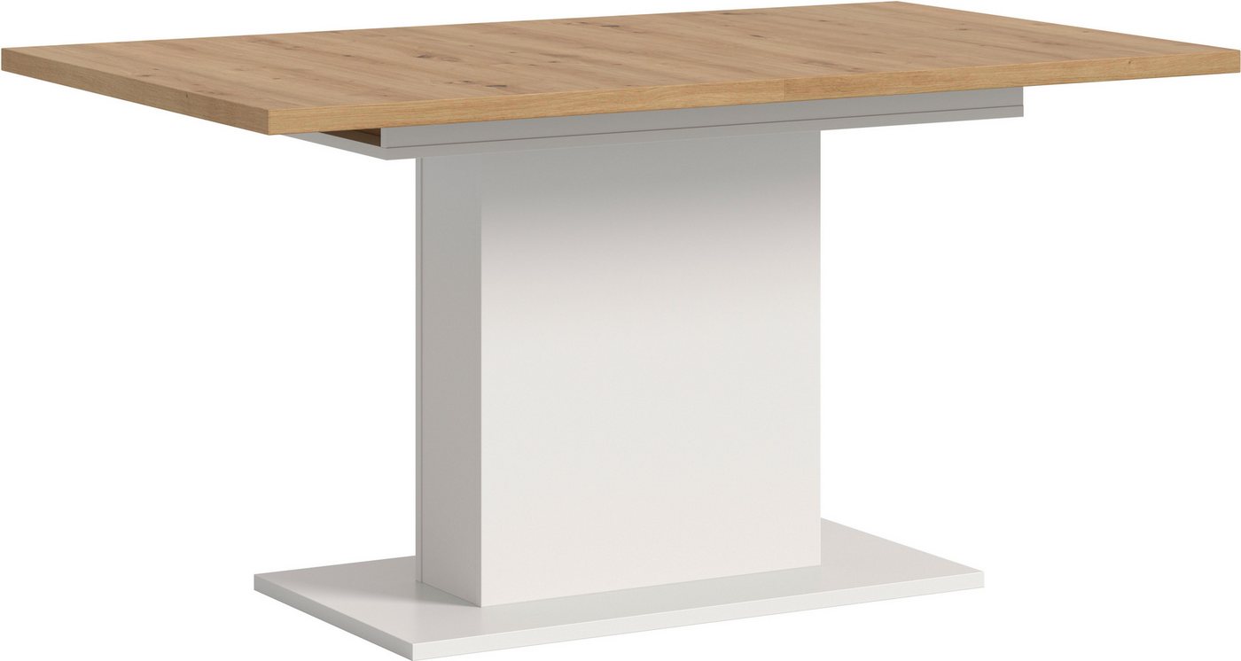 INOSIGN Esstisch Motus, ausziehbar 150 -190 cm, inklusive 40 cm Einlegeplatte (Set, 1-St), Säulengestell mit Bodenplatte, Tisch, Küchentisch, Esszimmer, Küche von INOSIGN