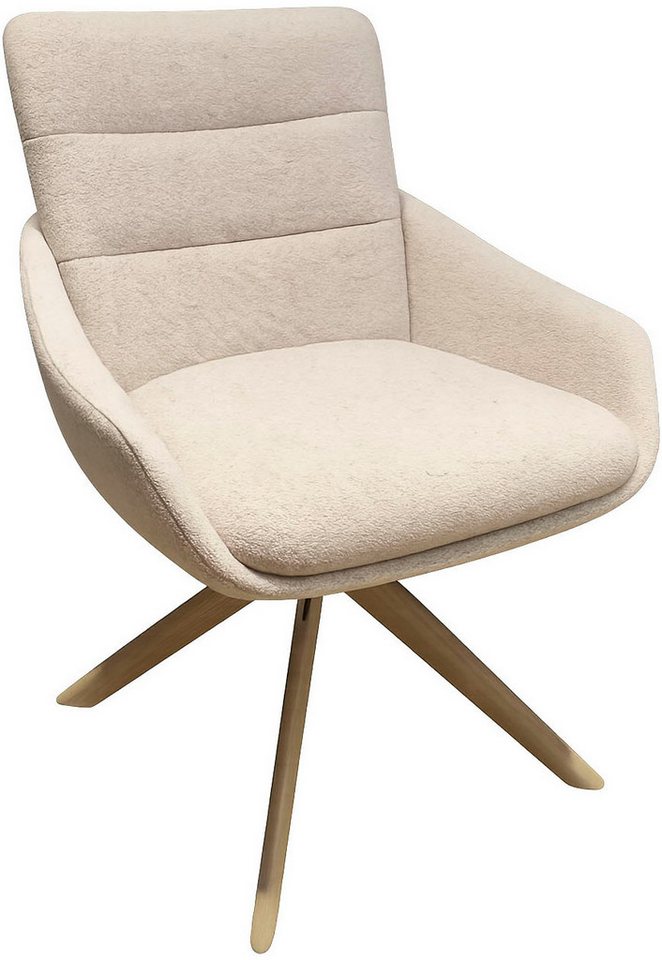 INOSIGN Esszimmerstuhl Asly (1 St), mit hochwertigem Webstoff, Holzgestell und 360°-Funktion von INOSIGN