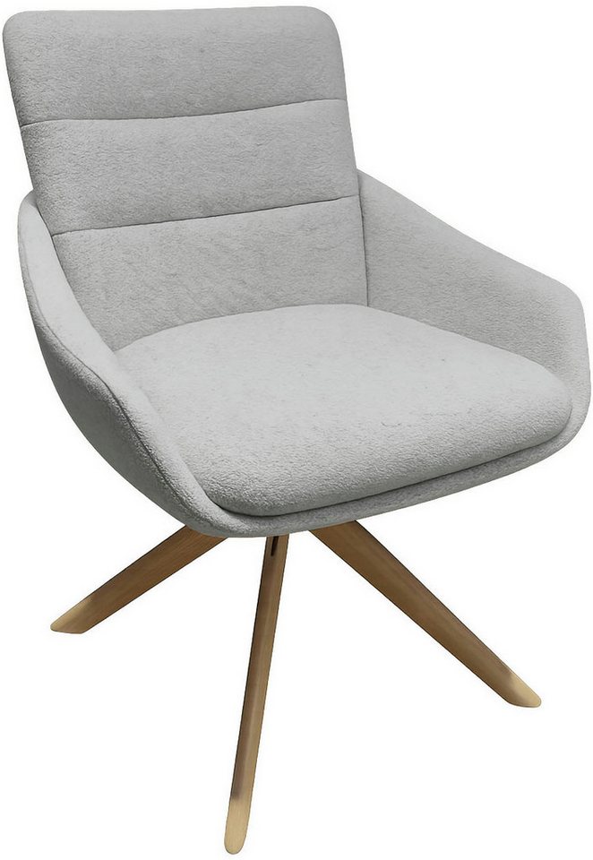 INOSIGN Esszimmerstuhl Asly (1 St), mit hochwertigem Webstoff, Holzgestell und 360°-Funktion von INOSIGN