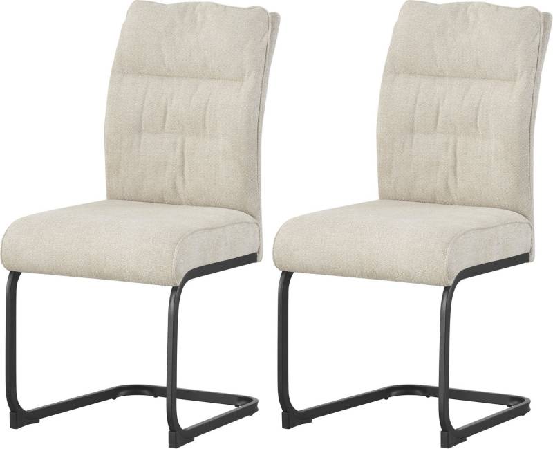 INOSIGN Esszimmerstuhl BARRIE, 2er Set, mit Metallgestell in matt schwarz (Set, 2 St), in verschiedenen Farben, Belsatbarkeit pro Stuhl 120 kg von INOSIGN