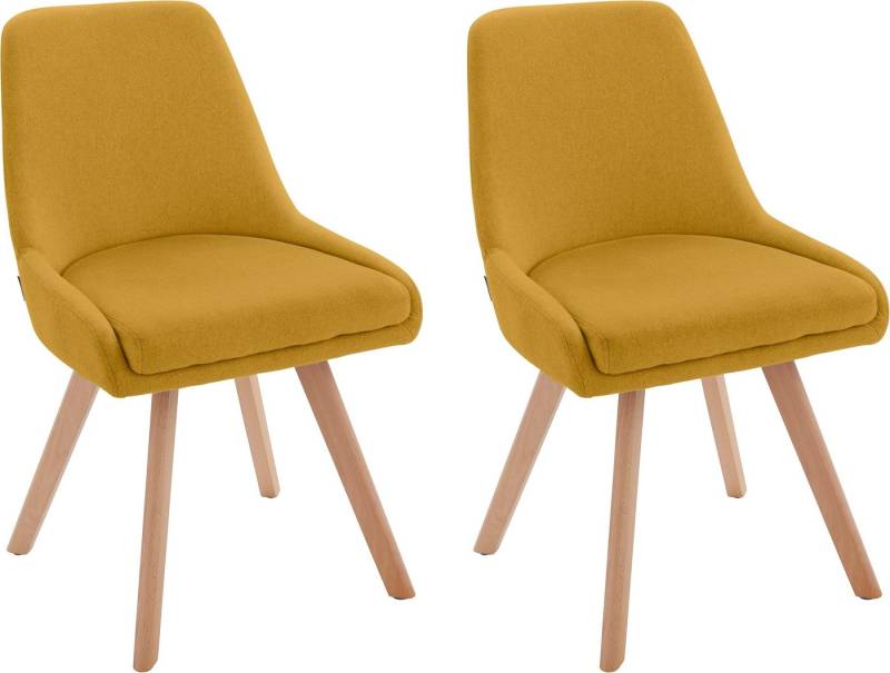 INOSIGN Esszimmerstuhl Dilla, TOPSELLER! (Set, 2 St), im 1er und 2er Set, Webstoff Bezug, Sitzhöhe 48 cm, Küchenstuhl von INOSIGN
