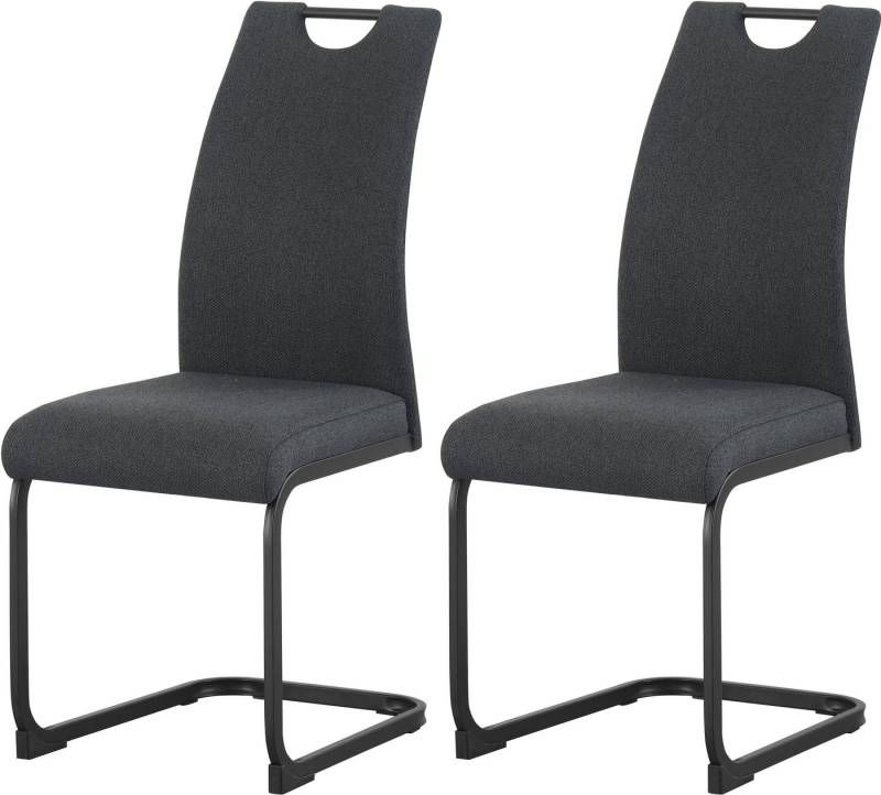 INOSIGN Esszimmerstuhl KANATA, 2er Set, mit Metallgestell in matt schwarz (Set, 2 St), in verschiedenen Farben, Belsatbarkeit pro Stuhl 120 kg von INOSIGN