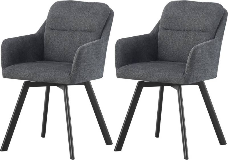 INOSIGN Esszimmerstuhl NEEPAWA, 2er Set, mit Metallgestell in matt schwarz (Set, 2 St), in verschiedenen Farben, Belsatbarkeit pro Stuhl 120 kg von INOSIGN