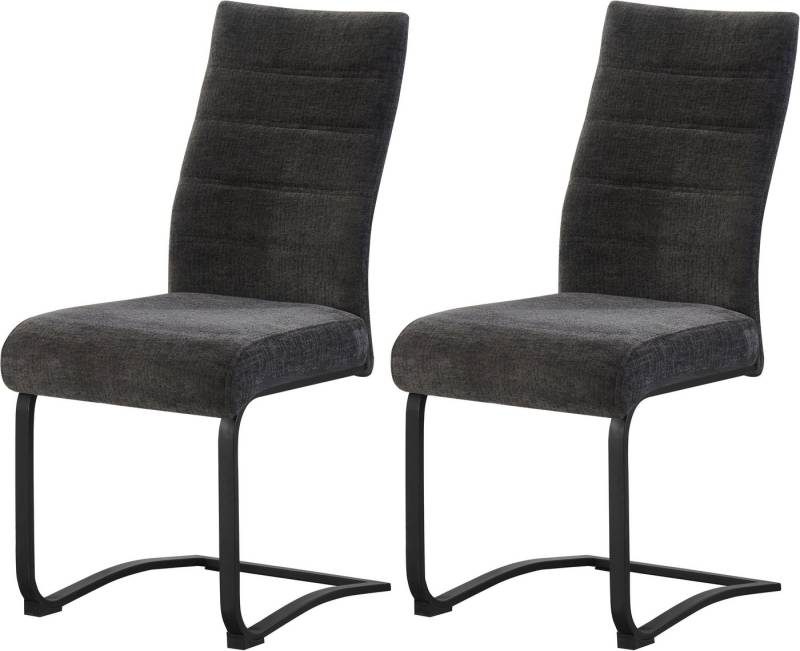 INOSIGN Esszimmerstuhl PICTOU, 2er Set, mit Metallgestell in matt schwarz (Set, 2 St), in verschiedenen Farben, Belsatbarkeit pro Stuhl 120 kg, mit Armlehne von INOSIGN