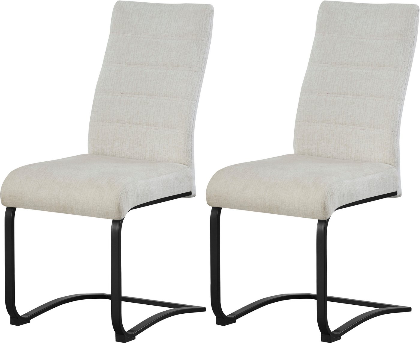 INOSIGN Esszimmerstuhl PICTOU, 2er Set, mit Metallgestell in matt schwarz (Set, 2 St), in verschiedenen Farben, Belsatbarkeit pro Stuhl 120 kg von INOSIGN