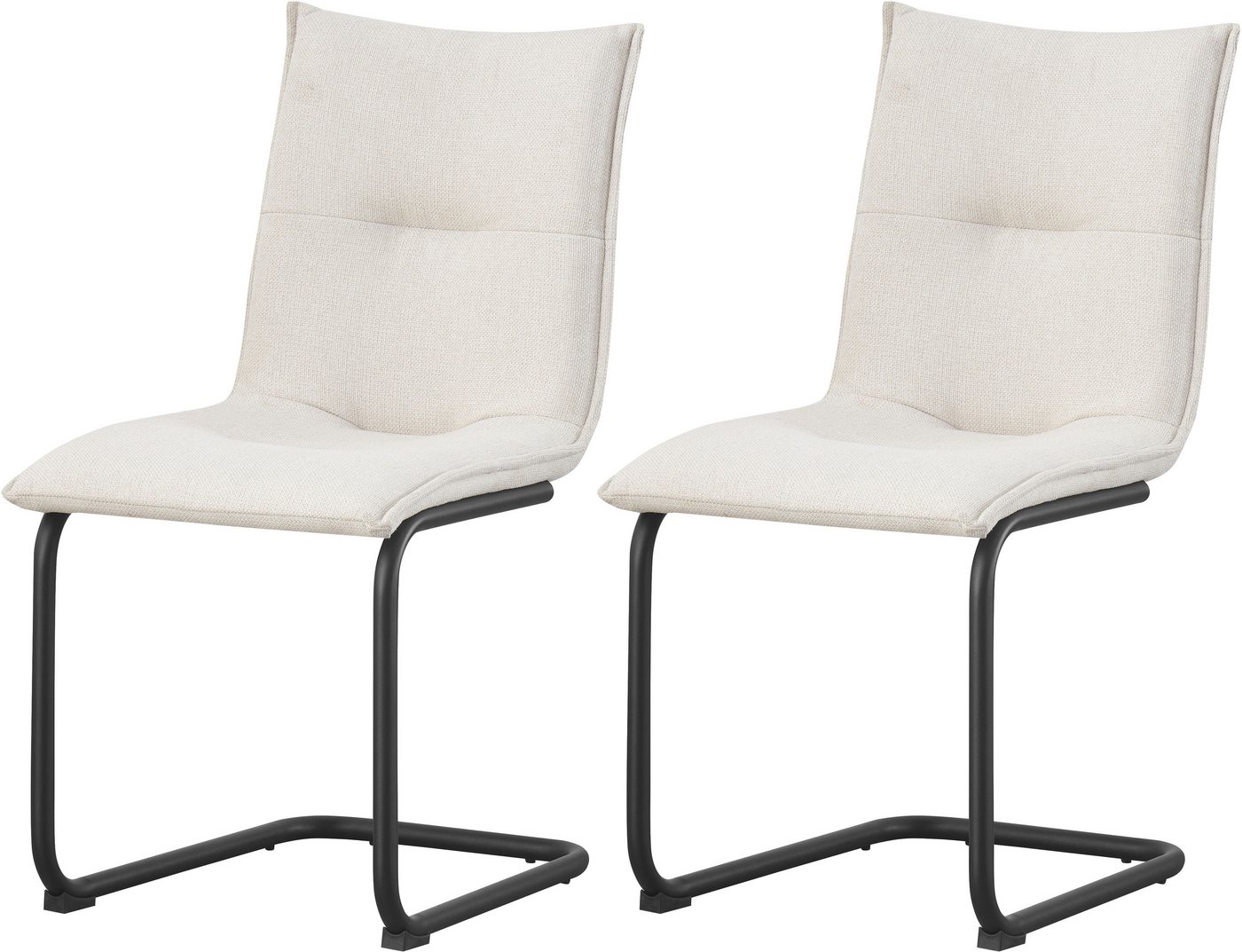 INOSIGN Esszimmerstuhl SARNIA, 2er Set, mit Metallgestell in matt schwarz (Set, 2 St), in verschiedenen Farben, Belsatbarkeit pro Stuhl 120 kg von INOSIGN