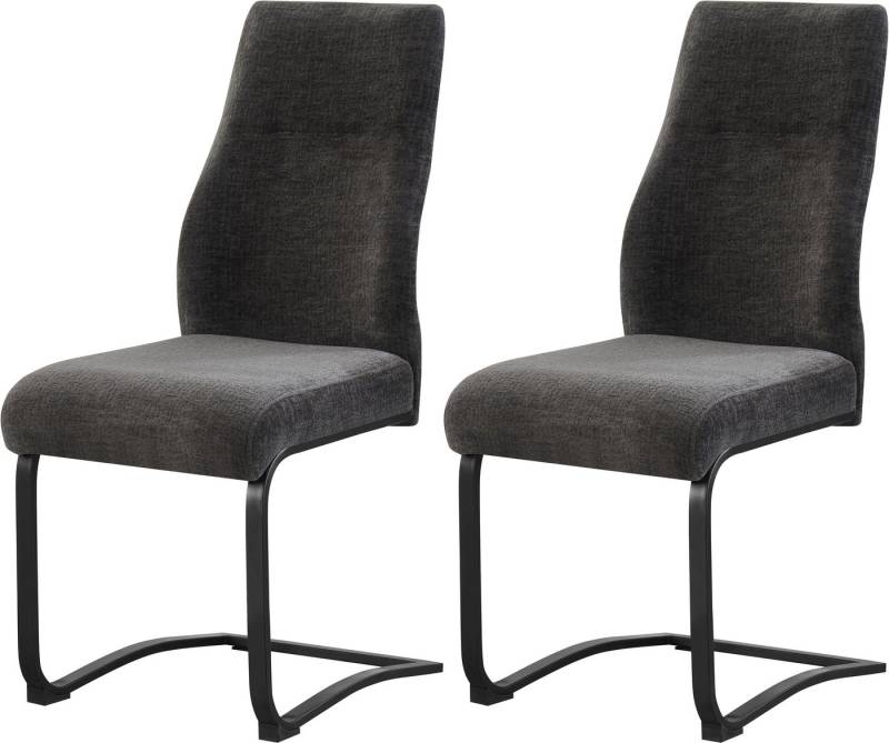 INOSIGN Esszimmerstuhl VERNON, 2er Set, mit Metallgestell in matt schwarz (Set, 2 St), in verschiedenen Farben, Belsatbarkeit pro Stuhl 120 kg von INOSIGN