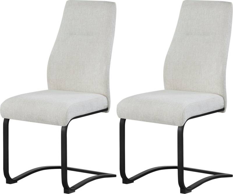 INOSIGN Esszimmerstuhl VERNON, 2er Set, mit Metallgestell in matt schwarz (Set, 2 St), in verschiedenen Farben, Belsatbarkeit pro Stuhl 120 kg von INOSIGN