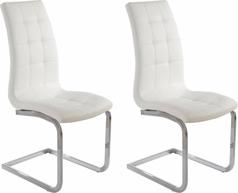 INOSIGN Freischwinger Lola (Set, 2 St), 2 oder 4 Stück, Bezug in Kunstleder oder Samtsoff, chrom Metallgestell von INOSIGN