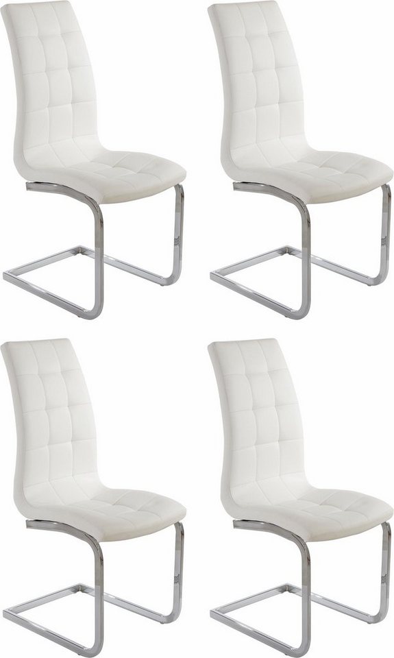 INOSIGN Freischwinger Lola (Set, 4 St), 2 oder 4 Stück, Bezug in Kunstleder oder Samtsoff, chrom Metallgestell von INOSIGN