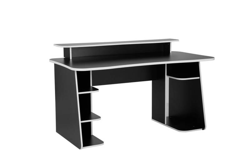INOSIGN Gamingtisch GAME, Computertisch, Schreibtisch, Towerfach, Monitoraufsatz, ergonomisch geschwungene Tischplatte, Breite 120 oder 150 cm von INOSIGN