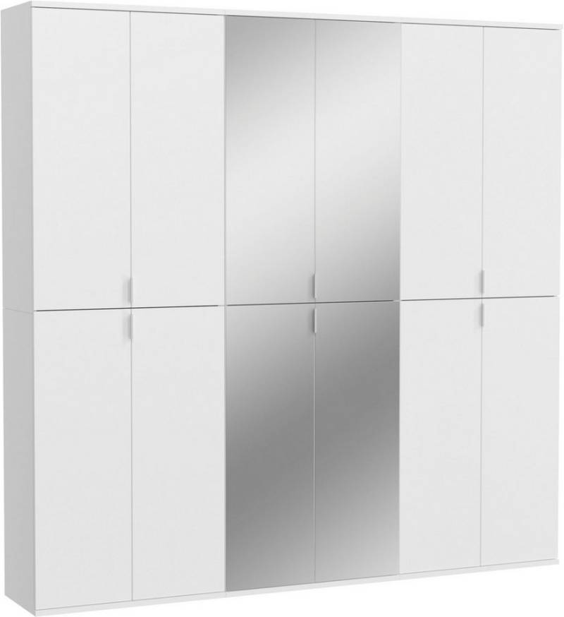 INOSIGN Garderoben-Set Trondheim, Breite 183 cm, best. aus 3 Schränken, 12 Türen, 27 Fächer, (Set, 3-St), inkl. ausziehbarer Kleiderstange, Garderobenschrank, Kleiderschrank von INOSIGN