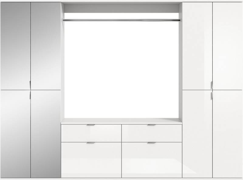 INOSIGN Garderoben-Set Trondheim, Breite 243 cm, 5-teilig, bestehend aus:, (Set, 4-St), 2x Garderobenschrank, 1 Kommode, 1 Garderobenstange, 1 Ablageboden von INOSIGN
