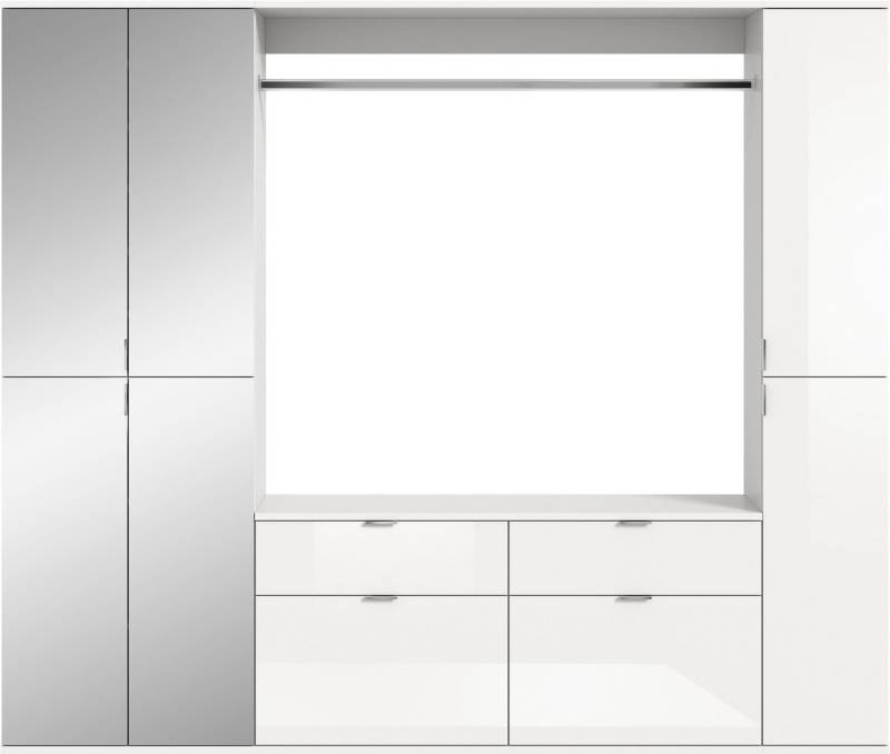 INOSIGN Garderoben-Set Trondheim, Breite 212 cm, 5-teilig, bestehend aus:, (Set, 4-St), 2x Garderobenschrank, 1 Kommode, 1 Garderobenstange, 1 Ablageboden von INOSIGN