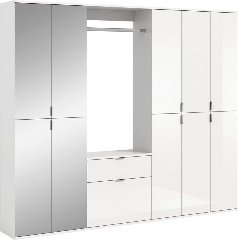 INOSIGN Garderoben-Set Trondheim, Breite 213 cm, 6-teilig, bestehend aus:, (Set, 5-St), 3x Garderobenschrank, 1 Kommode, 1 Garderobenstange, 1 Ablageboden von INOSIGN