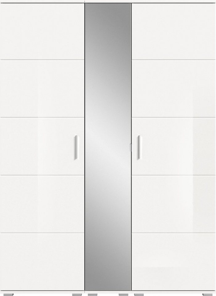 INOSIGN Garderoben-Set Valge, Breite 140 cm, 3-teiliges Schrank Set, bestehend aus:, (3-St), 2x Garderobenschrank und 1x Spiegelschrank von INOSIGN