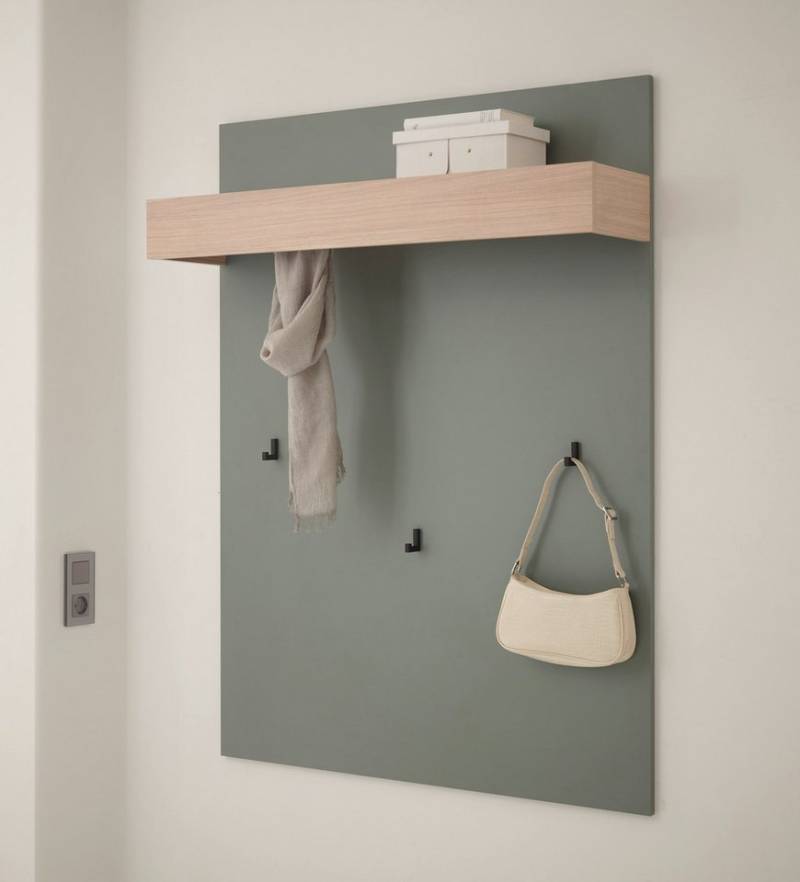 INOSIGN Garderobenpaneel GiRON/CiTY, Wandregal in vier Farben, Flurgarderobe mit Hutablage, mit Kleiderstange und Haken, 100 cm breit von INOSIGN