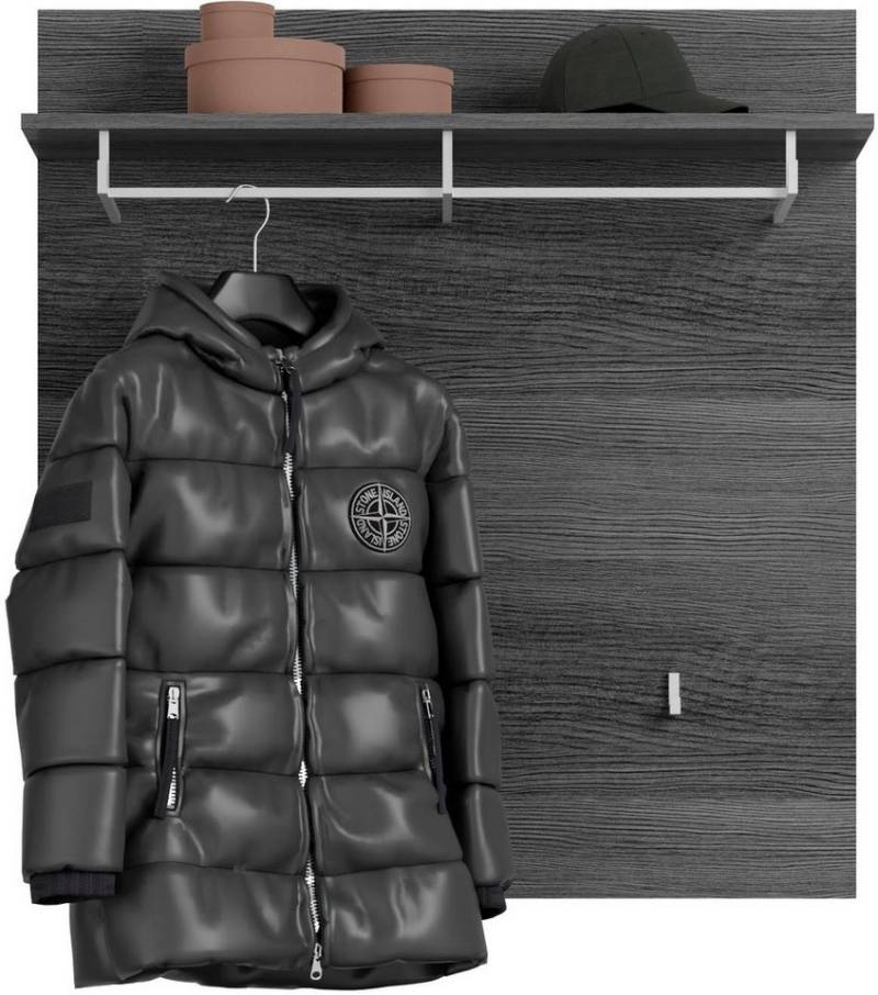 INOSIGN Garderobenpaneel Siena, Breite 90 cm, 3 Haken, 1 Kleiderstange, 1 Ablageboden (1 St), Scout, Garderobenpaneel, 3 Haken, 1 Kleiderstange, Flur, Diele von INOSIGN