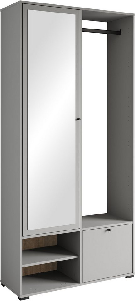 INOSIGN Garderobenschrank DINO Kompaktgarderobe, Garderoben-Set DINO Mit Spiegel und Kleiderstange, 90 cm breit, Türanschlag wechselbar INOSIGN Garderobenschrank DINO Kompaktgarderobe, Garderoben-Set DINO Mit Spiegel und Kleiderstange, 90 cm breit, Türanschlag wechselbar von INOSIGN