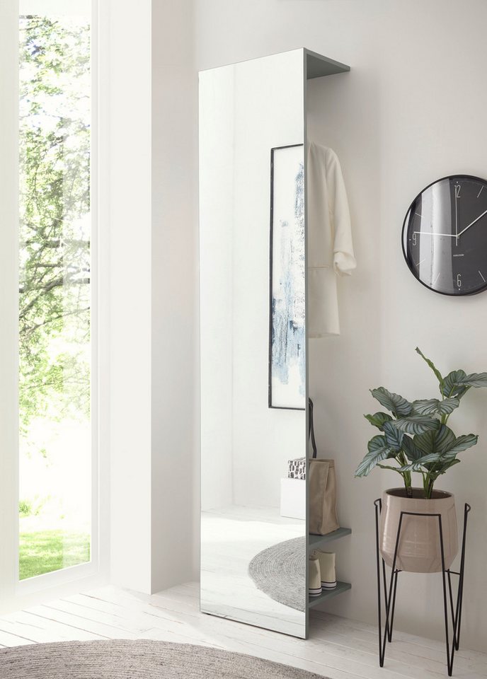 INOSIGN Garderobenschrank GiRON/CiTY, Schrank mit Spiegelfront, moderner Kleiderschrank mit Kleiderstange, modernes Design, beidseitig geöffnet, 50 cm breit von INOSIGN