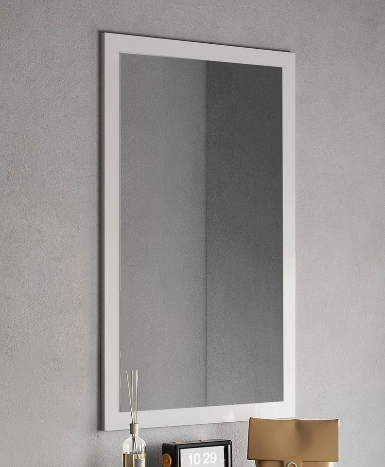 INOSIGN Garderobenspiegel Breite x Höhe: 110 x 68 cm, mit Rahmen Weiss Hochglanz Lack, passend zur Garderobe Smile + Hamburg, längs u. quer hängen INOSIGN Garderobenspiegel Breite x Höhe: 110 x 68 cm, mit Rahmen Weiss Hochglanz Lack, passend zur Garderobe Smile + Hamburg, längs u. quer hängen von INOSIGN