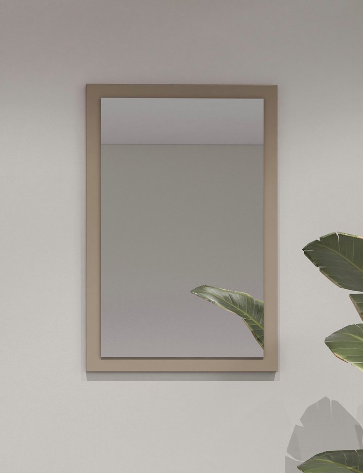 INOSIGN Garderobenspiegel Cross,Breite 40-60 cm moderner Flurspiegel hochkant oder quer hängend, Wandspiegel mit Rahmenoptik von INOSIGN