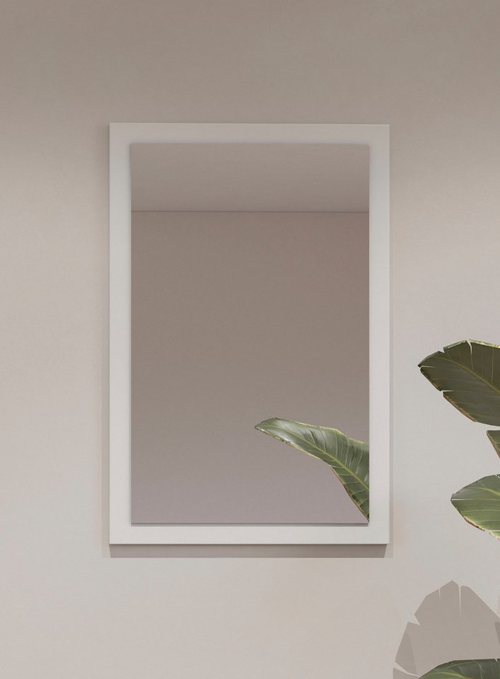 INOSIGN Garderobenspiegel Cross,Breite 40-60 cm moderner Flurspiegel hochkant oder quer hängend, Wandspiegel mit Rahmenoptik von INOSIGN