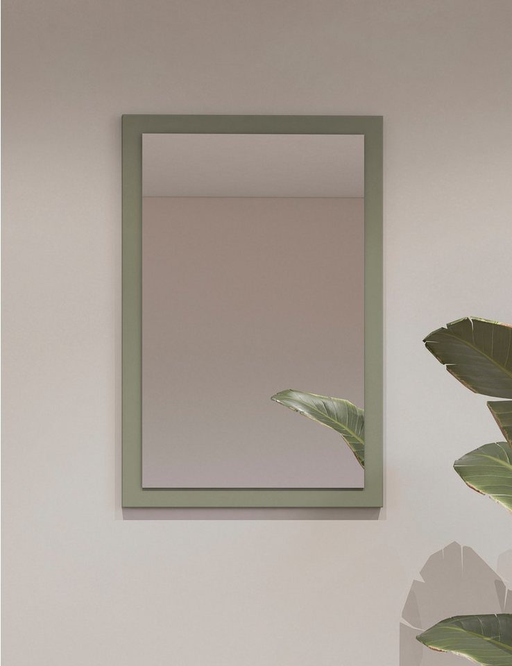 INOSIGN Garderobenspiegel Cross,Breite 40-60 cm moderner Flurspiegel hochkant oder quer hängend, Wandspiegel mit Rahmenoptik von INOSIGN