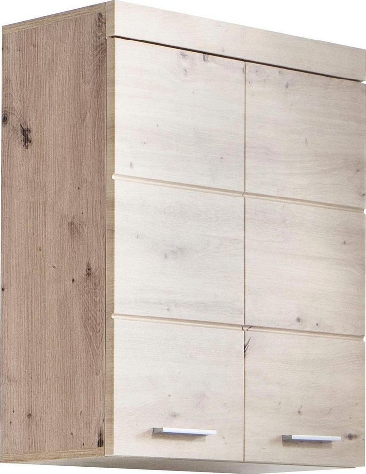 welltime Hängeschrank Avena Badschrank breit mit verstellbaren Böden - Maße (B/T/H) 73/23/77 cm von welltime