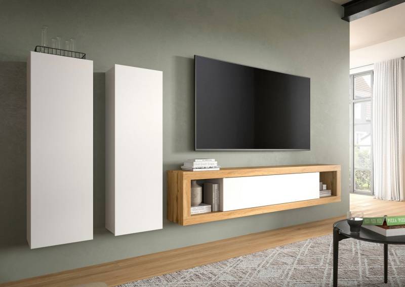 INOSIGN Mehrzweckschrank Trinity, 2er Set, Höhe 110cm, hängend, grifflos/Frontüberstand (2-St) Wandschrank, Stauraumschrank, Schrank Set von INOSIGN