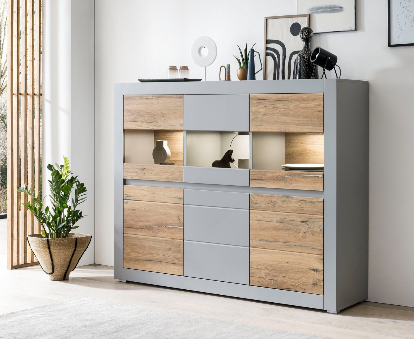 INOSIGN Highboard CASABLANCA, Türen Soft-Close-Funktion, Höhe 132 cm von INOSIGN