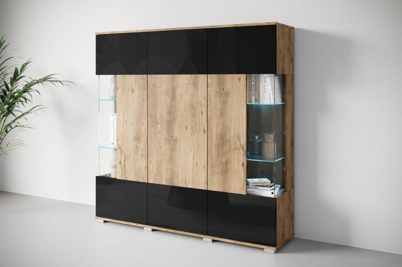 INOSIGN Highboard Kenia (1 St), Modernes Highboard, mit Glastüren, Breite 135 cm von INOSIGN