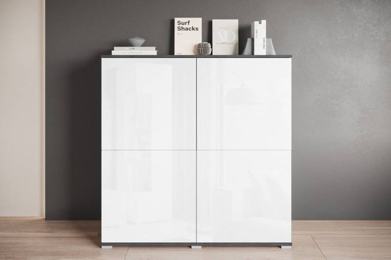 INOSIGN Highboard Kenia, moderne grifflose Hochkommode mit 4 Türen, Breite 120 cm (1 St), Push-to-Open-Fronten, höhenverstellbaren Einlegeböden von INOSIGN