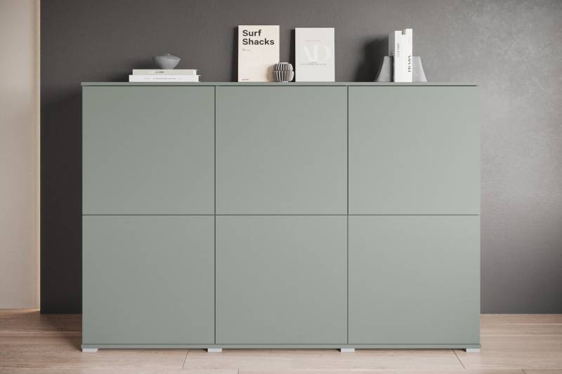 INOSIGN Highboard Kenia, moderne grifflose Hochkommode mit 6 Türen, Breite 180 cm (1 St), Push-to-Open-Fronten, höhenverstellbaren Einlegeböden von INOSIGN