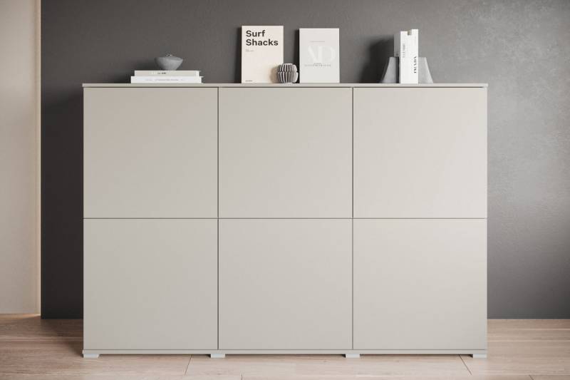 INOSIGN Highboard Kenia, moderne grifflose Hochkommode mit 6 Türen, Breite 180 cm (1 St), Push-to-Open-Fronten, höhenverstellbaren Einlegeböden von INOSIGN