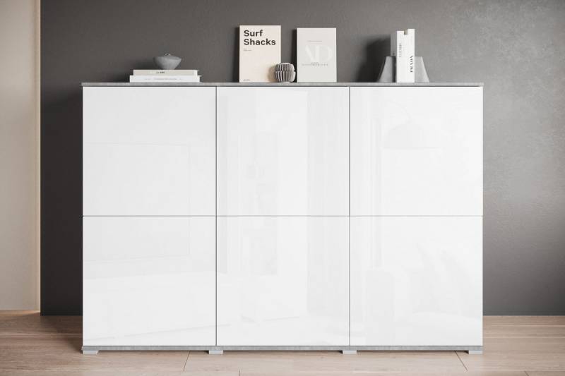 INOSIGN Highboard Kenia, moderne grifflose Hochkommode mit 6 Türen, Breite 180 cm (1 St), Push-to-Open-Fronten, höhenverstellbaren Einlegeböden von INOSIGN