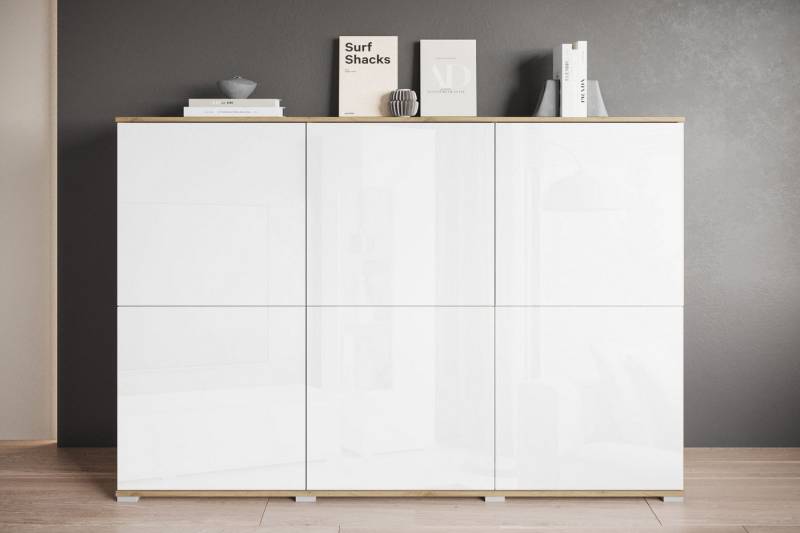 INOSIGN Highboard Kenia, moderne grifflose Hochkommode mit 6 Türen, Breite 180 cm (1 St), Push-to-Open-Fronten, höhenverstellbaren Einlegeböden von INOSIGN