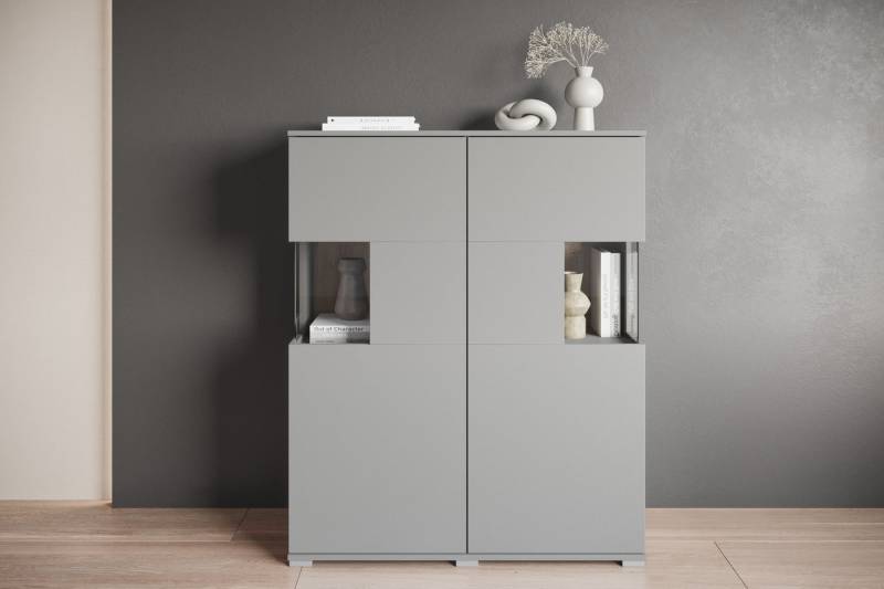 INOSIGN Highboard Kenia (1 St), Modernes Highboard mit Glastüren, Breite 100 cm von INOSIGN