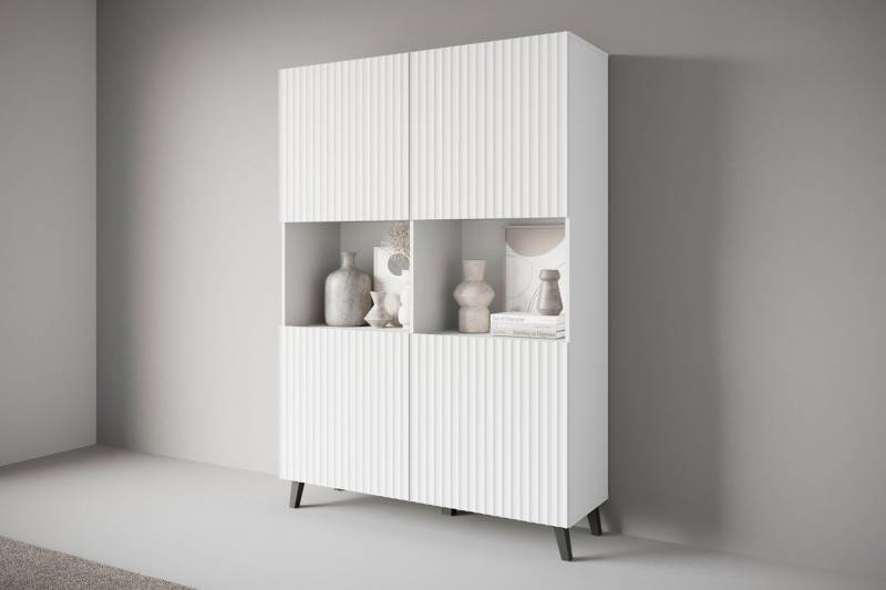 INOSIGN Highboard PHUKET (1 St), Moderne Hochkommode ohne Griffe mit 10 Fächern, Breite 120 cm von INOSIGN