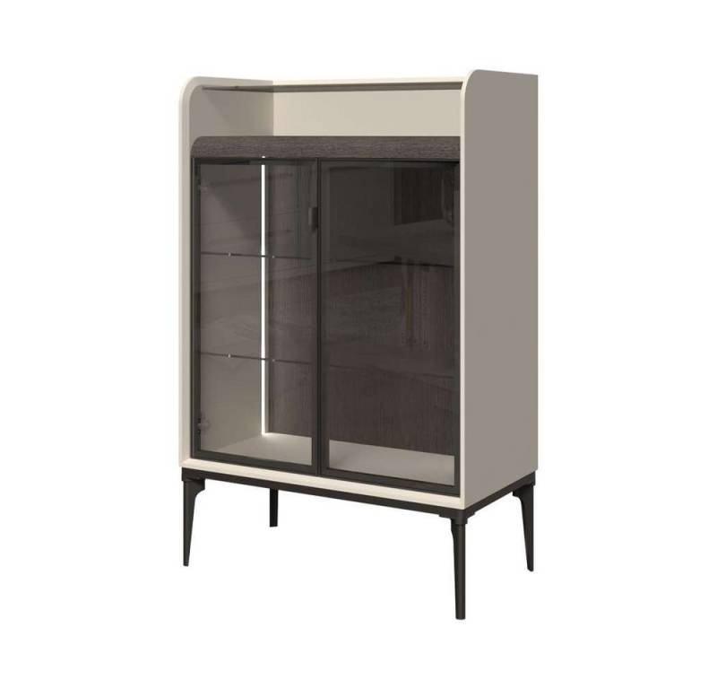 INOSIGN Highboard Sofy Sideboard, Kommode, Anrichte, Schrank, UV lackiert, Soft Close Funktion, Metallgestell in Anthrazit Dekor INOSIGN Highboard Sofy Sideboard, Kommode, Anrichte, Schrank, UV lackiert, Soft Close Funktion, Metallgestell in Anthrazit Dekor von INOSIGN