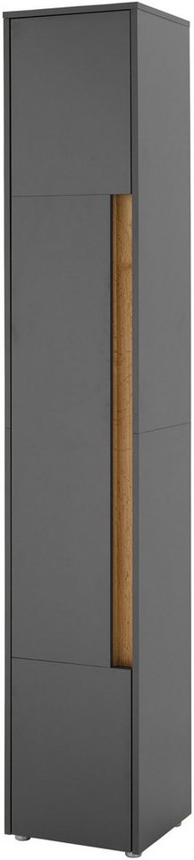 INOSIGN Hochschrank CITY/GIRON, Badschrank mit Griffmulde, Schrank in zeitlosem Design in den Farben Weiß und Anthrazit verfügbar, viel Stauraum von INOSIGN