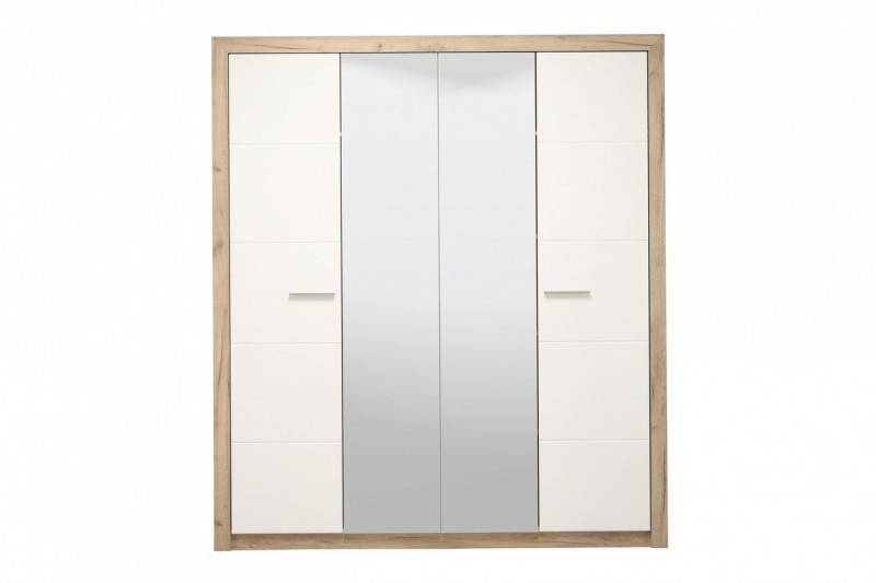 INOSIGN Kleiderschrank Astor, FSC® -zertifizierter Holzwerkstoff, Made in Europe Schrank mit Spiegel und komplette Innenausstattung, 223,5x204x55cm von INOSIGN