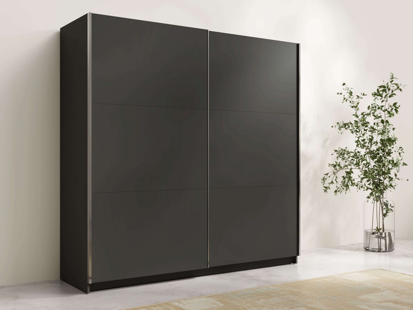 INOSIGN Kleiderschrank Kleiderschrank Fresno mit 5 Einlegeböden und Kleiderstange Garderobe mit 2 Schwebetüren, B/H/T 150/207/62 cm INOSIGN Kleiderschrank Kleiderschrank Fresno mit 5 Einlegeböden und Kleiderstange Garderobe mit 2 Schwebetüren, B/H/T 150/207/62 cm von INOSIGN
