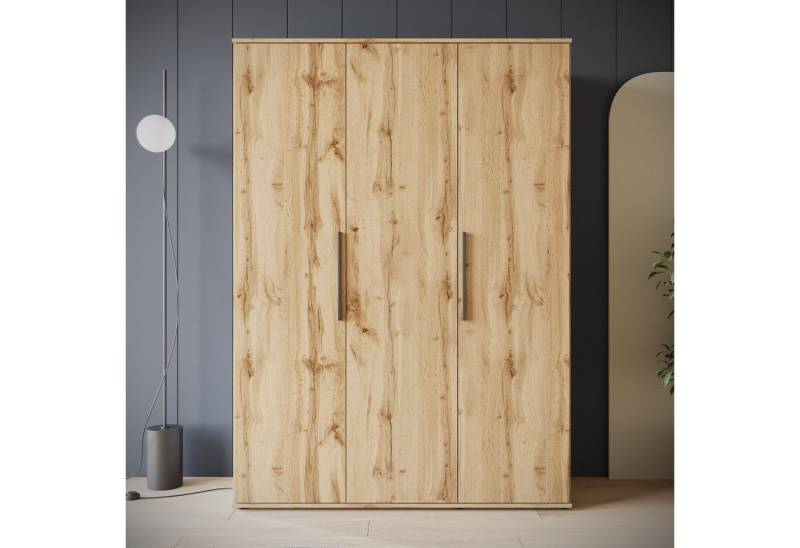 INOSIGN Kleiderschrank LAGOS Wäscheschrank, Garderobe, schwarze Griffe, Made in Europe Moderner Drehtürenschrank, FSC-zertifiziert, Schlafzimmerschrank von INOSIGN