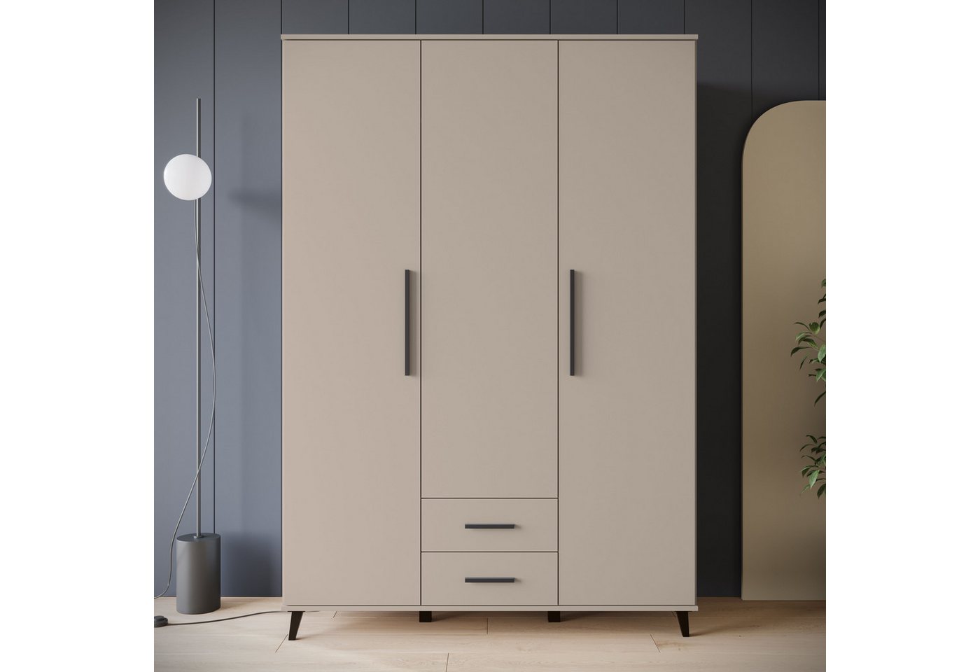 INOSIGN Kleiderschrank Lagos, Garderobe (1-St) Moderner Drehtürenschrank, FSC-zertifiziert, Schlafzimmerschrank von INOSIGN