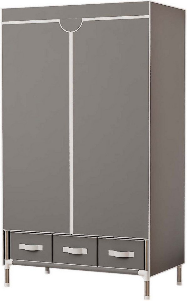 INOSIGN Kleiderschrank Stockholm Stoffkleiderschrank Bestseller in diversen Ausführungen (Stabile Konstruktion mit Schubladen in vielen Breiten erhältlich) Schlafzimmer Garderobe Schrank Stoffkleiderschrank mit viel Stauraum von INOSIGN