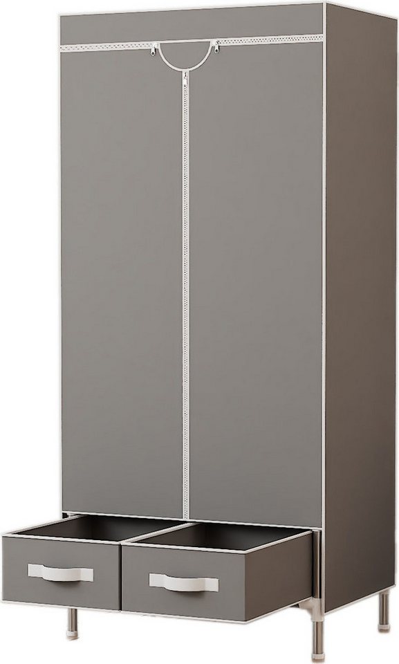 INOSIGN Kleiderschrank Stockholm Stoffkleiderschrank Bestseller in diversen Ausführungen (Stabile Konstruktion mit Schubladen in vielen Breiten erhältlich) Schlafzimmer Garderobe Schrank Stoffkleiderschrank mit viel Stauraum von INOSIGN